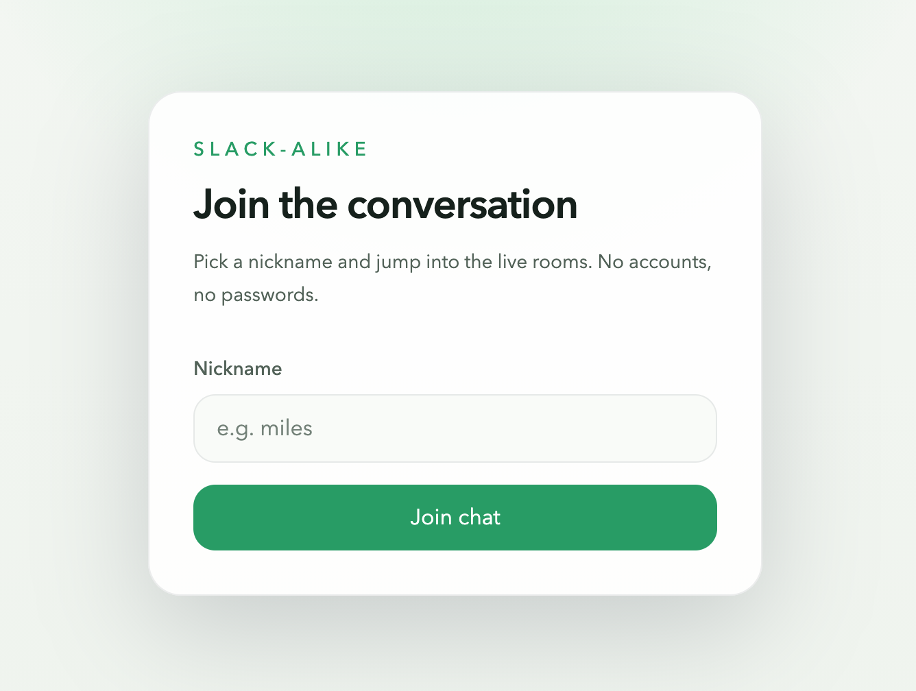 Slack-alike preview